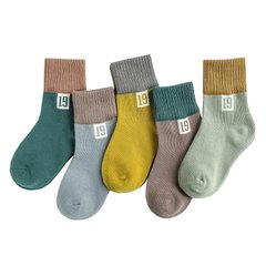 Шкарпетки комплект 5 ПАР РЕТРО 19, різнокольорові, S 12-15 см