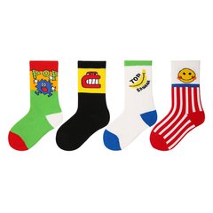 Шкарпетки комплект 4 ПАРИ Monster, різнокольорові, M 15-18 см