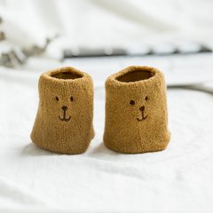 Шкарпетки махрові BEAR гірчичні, коричневі, L 18-20 см