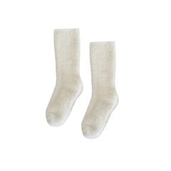 Шкарпетки зимові пухнасті молочно-білі, Білий, M 15-18 см