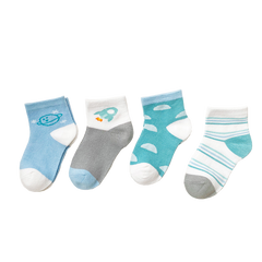 Шкарпетки комплект 4 ПАРИ ROCKET, блакитні, S 12-15 см