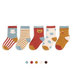 Шкарпетки комплект 5 ПАР Misha, коричневі, L 18-20 см