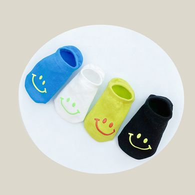 Шкарпетки 4 ПАРИ SMILE чорні, зелені, білі, сині, різнокольорові, M 15-18 см